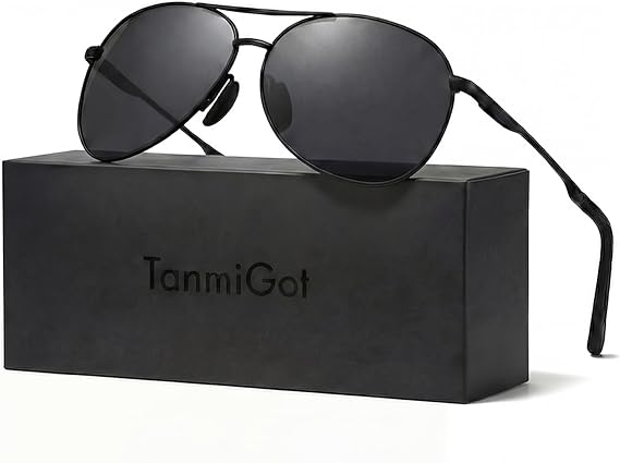 Aviator Sunglasses for Men Women, Polarized UV400 Protection Sunglasses