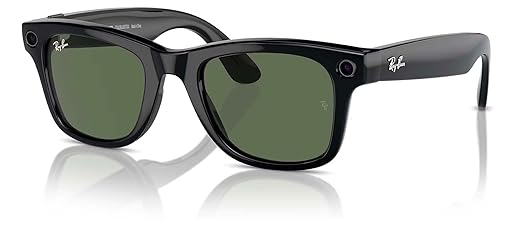 Ray-Ban Meta (Gen 1), Wayfarer, Shiny Black | Smart AI Glasses for Men, Women