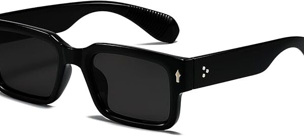 EYLRIM Square Frame Sunglasses for Women Men Trendy Chunky Rectangle Sun Glasses