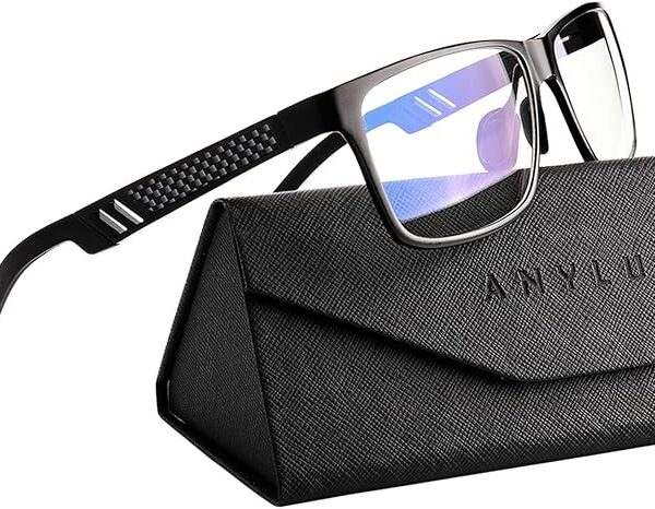 ANYLUV Blue Light Blocking Glasses Men Computer Gaming Glasses Lightweight